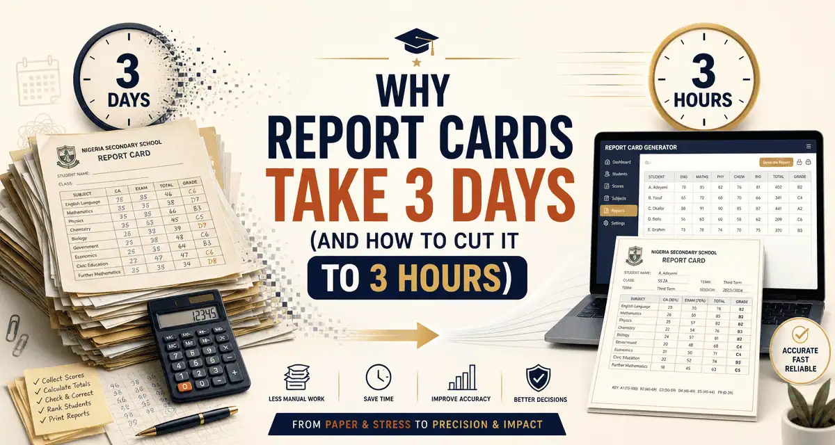 Why Report Cards Take 3 Days (And How to Cut It to 3 Hours)
